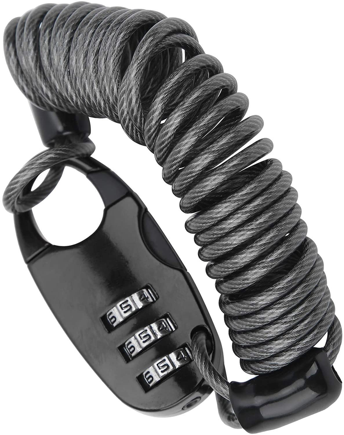 Candado de Cable de Acero para Seguridad de Bicicleta, para Casco de Bicicleta, candado de Cable de Acero, candado portátil Universal para Casco con contraseña, candado antirrobo p