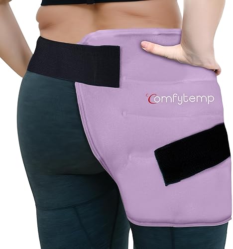 Miniatura 8 de Comfytemp - Paquete de hielo grande para la cadera para ciática, reemplazo de cadera, compresas de hielo de gel reutilizables para lesiones,