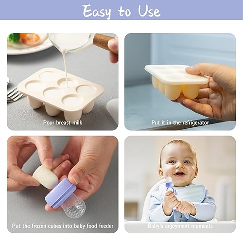 Miniatura 4 de Mordedor para alimentos de frutas para bebés con moldes de paleta, lindos juguetes de dentición, mordedores de silicona para bebés de 3 a 12 meses