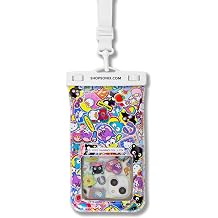 Sonix x Sanrio Waterproof Phone Pouch - Floating Phone Case Dry Bag w/Crossbody Lanyard - Beach Cruise Travel Essentials - Compatible w/All Devices, Touchscreen Friendly | Hello Kitty Stickers