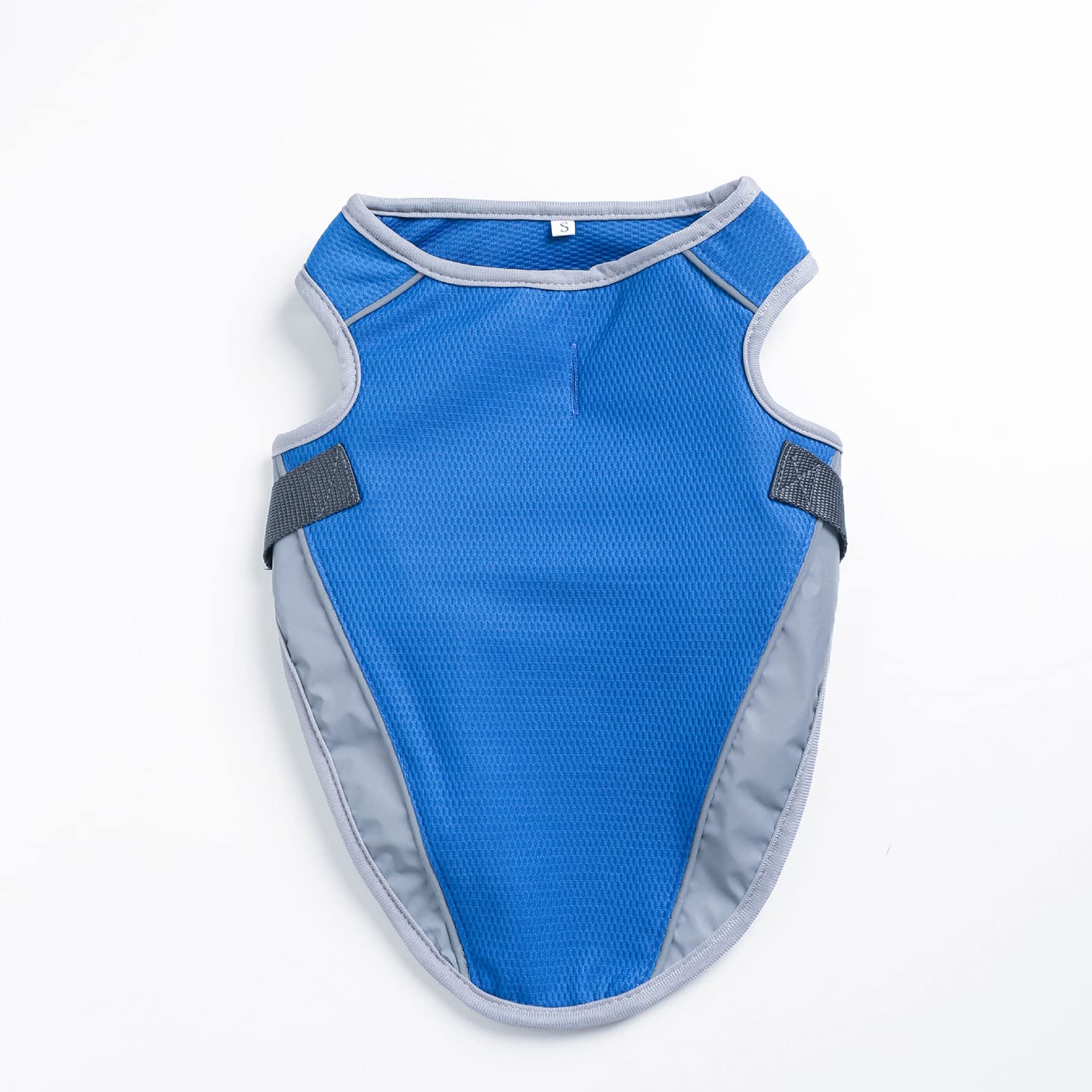 CUTTE Kühlweste für Hunde, Verstellbar mit Reflektierendem Streifen Haustierkleidung Angstlinderung Sonnenschutz Atmungsaktive Kühljacke für Hunde,Blue,XXL