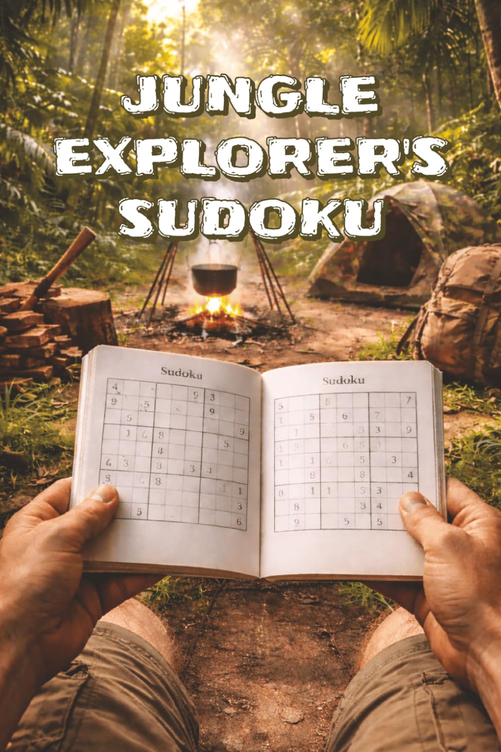Jungle Explorer's Sudoku: Puzzle Book for Adults, Wilderness Survival Essential Backpack Tool, Primitive Life Style, Nature Adventure Journey, New Amazon Rainforest Discovery