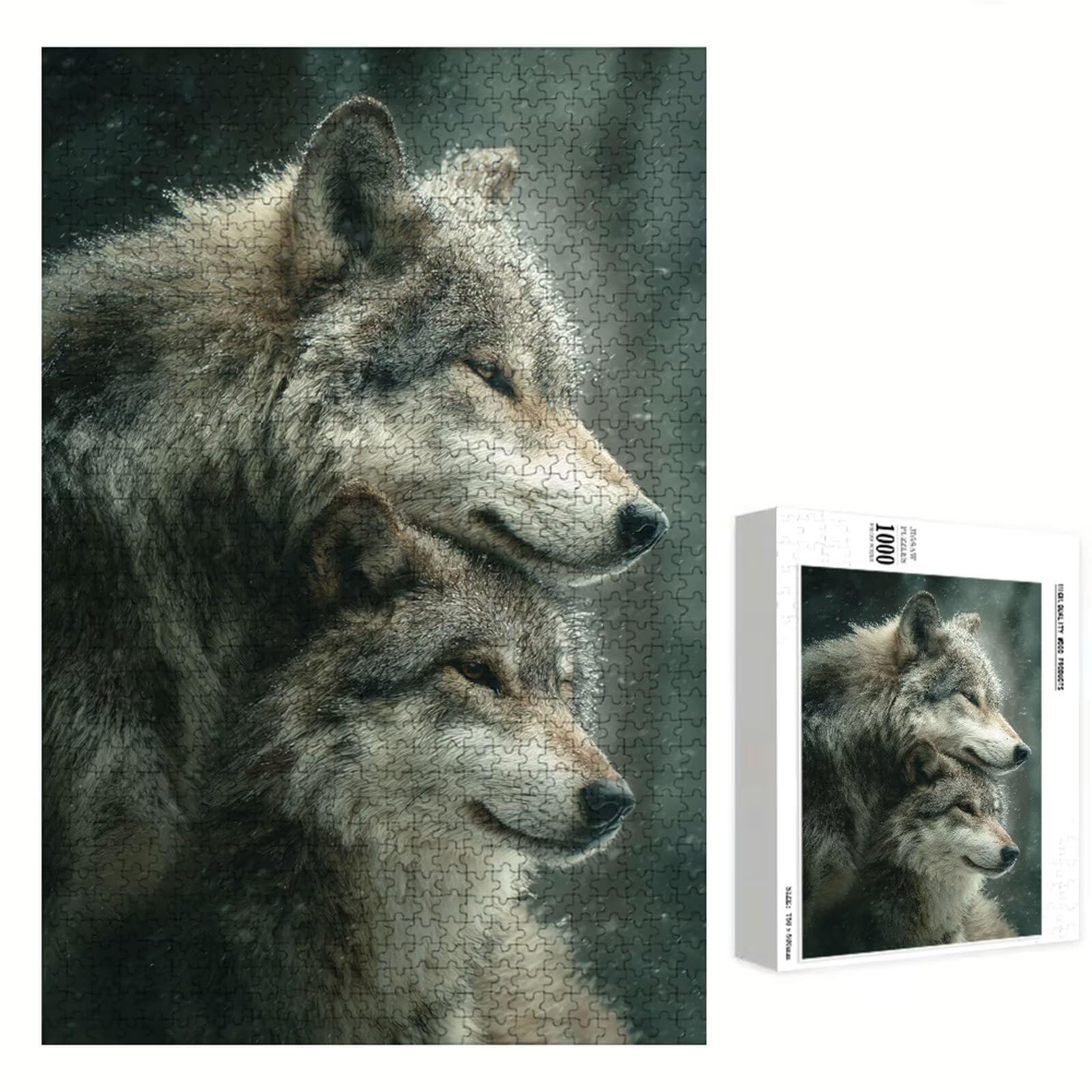 4000 Pezzi Puzzle Adulti - Animale & Inverno - Fabbricazione in Legno Robusto (Forma Classica) - Decorazione Murale con Poster - Prodotto Riservato ad Adulti e 14 Anni in Su (147x105cm) P3#1178