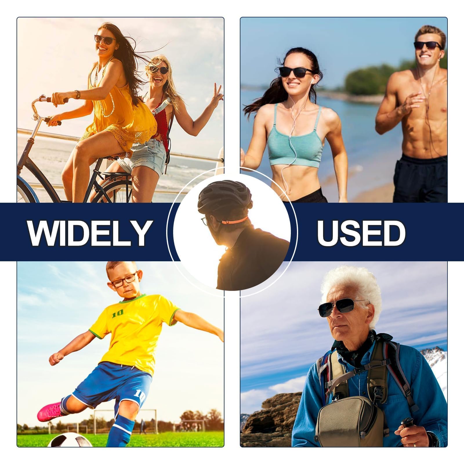 Qufiiry Cordón para Gafas Ajustable, Correa Elástica de Retención de Gafas, Correa Universal para Gafas Deportivas y Gafas de Sol, Para Mujer Hombre Niños