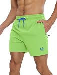 APTRO Men's Swim Shorts Swim Trunks 5" Quick Dry Bathing Suits Swimwear with Zipper Pockets