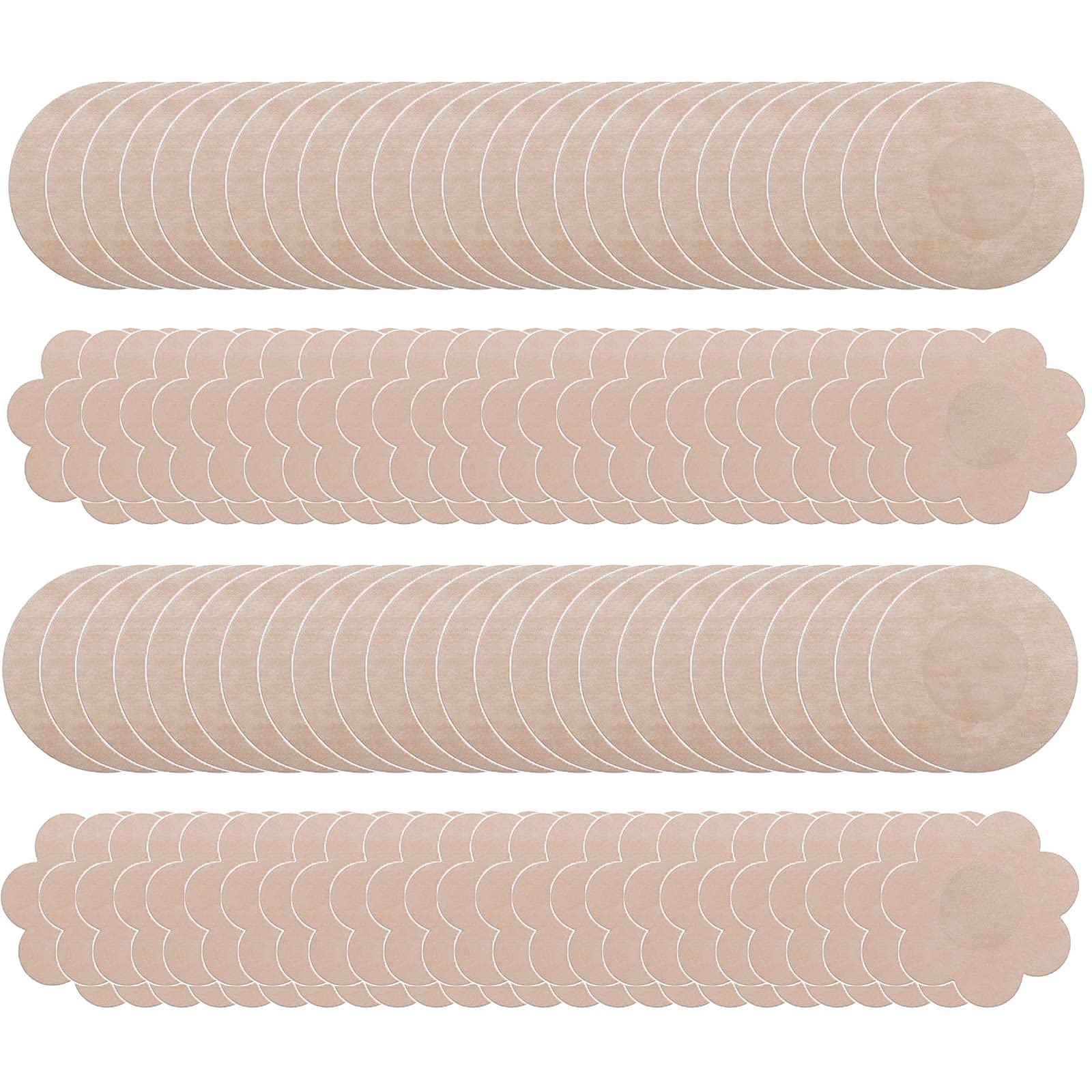 OUDQFCJ 6 Paia Copricapezzoli in Silicone Riutilizzabili per Donna, Copri Capezzoli Adesivi Impermeabili, Paracapezzoli sotto Reggiseno e Bikini con 1 Custodia