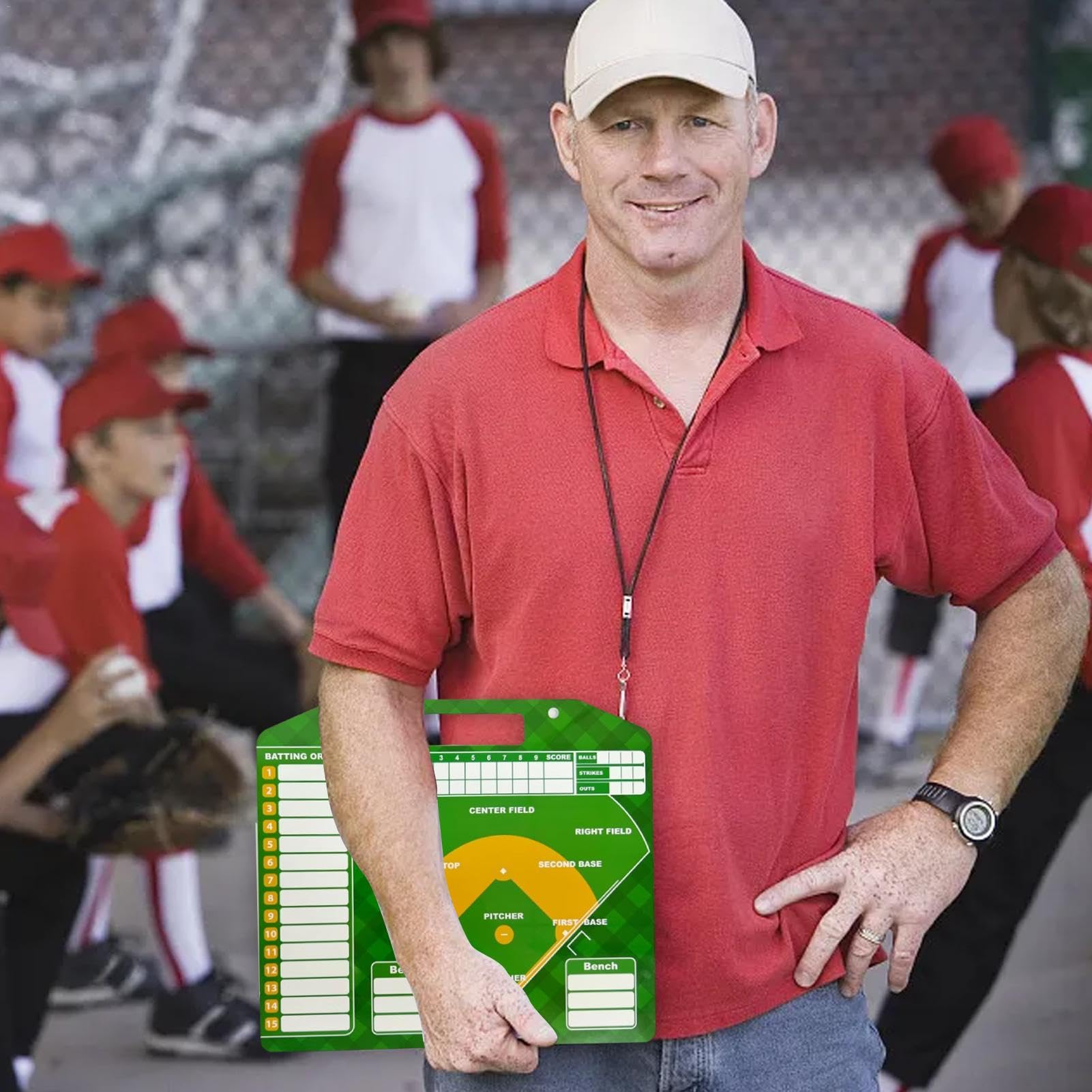 Schede - Lavagna magnetica cancellabile a secco, robusta bacheca da baseball, carte da baseball riutilizzabili per giochi di baseball, allenatori