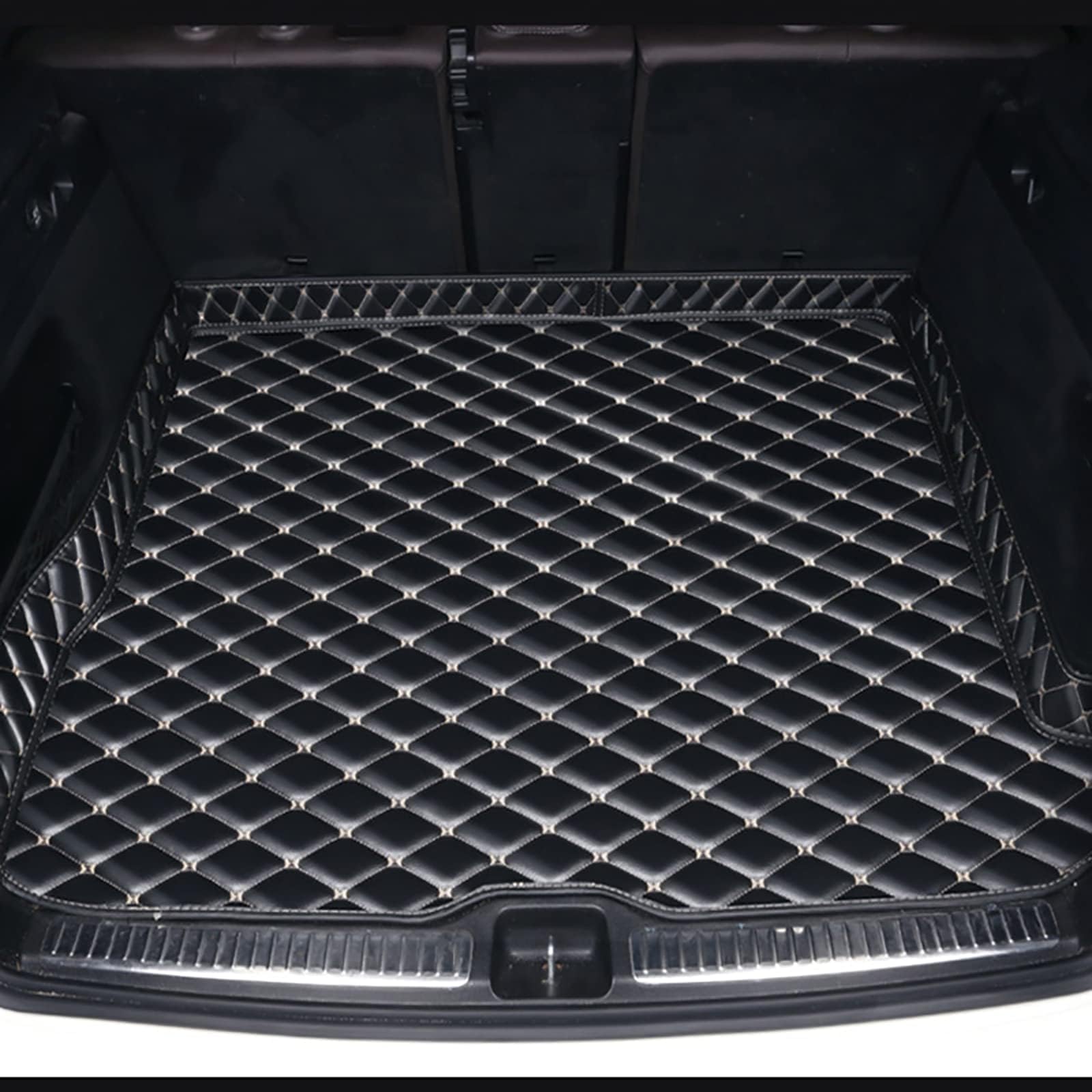 Car Trunk Mat,For BMW X3 E83 2.5i 3.0i 2005-2006,Trunk Liner Interior Accessories,Black and White