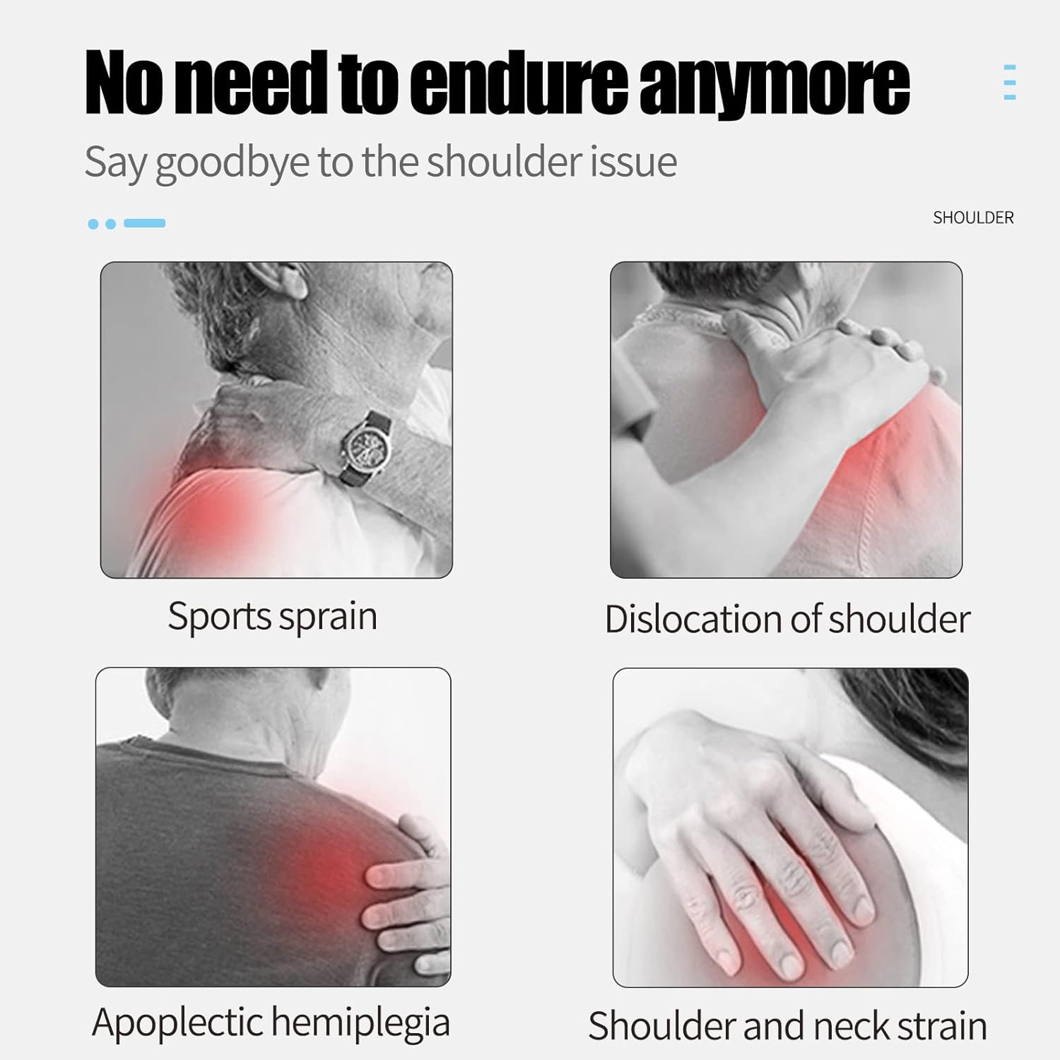 Shoulder Arm Sling for Men Women - Shoulder Stability Support for Anti Dislocation, Stroke, ALS, Brain Injury, Brachial Plexus Injury, Post-polio, Transverse Myelitis, Central Cord Syndrome Fits Left & Right Black