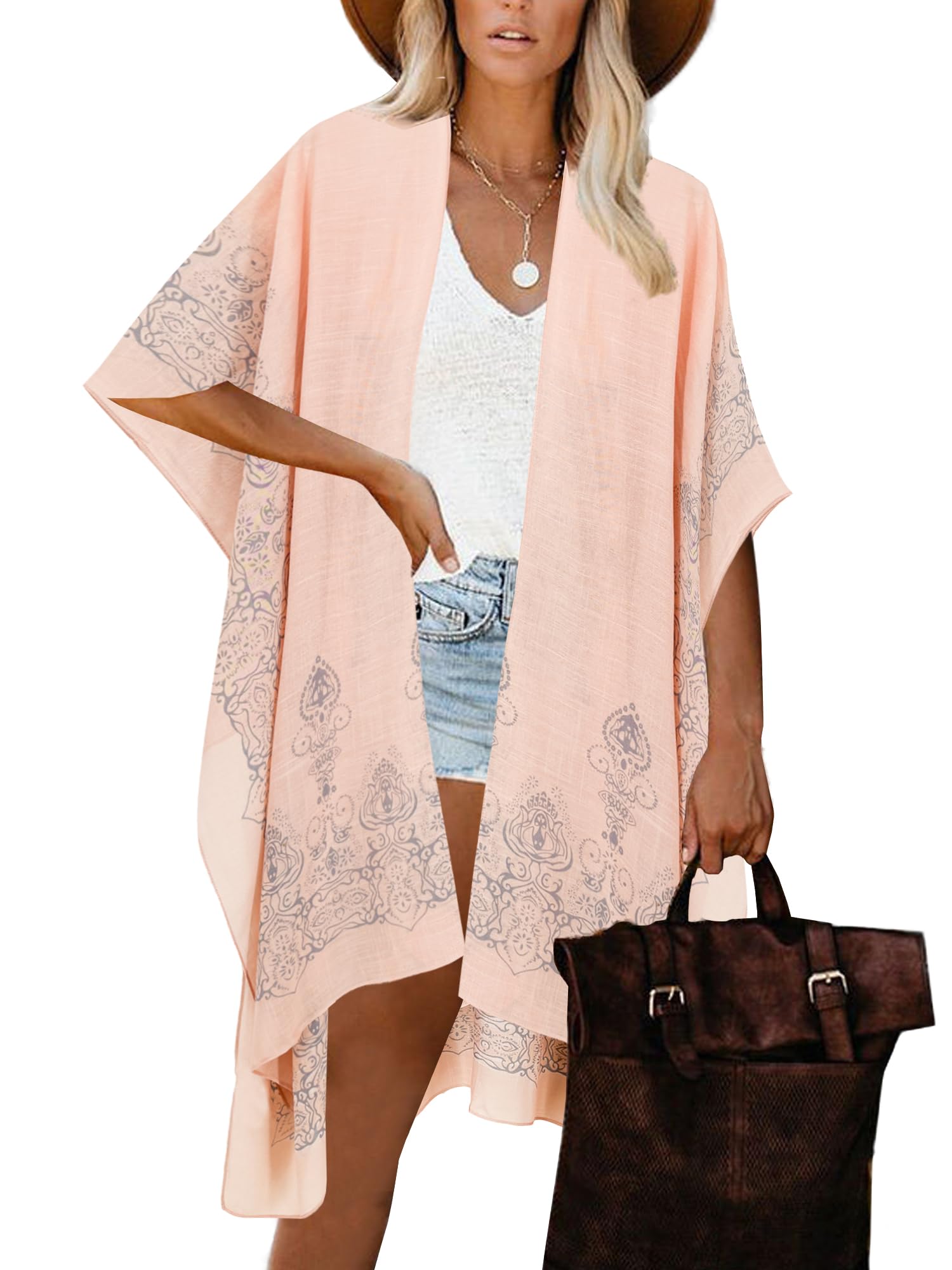 Moss RoseWomen Summer Bikini Kimono Bathing Suit Cover Ups for Swimwear