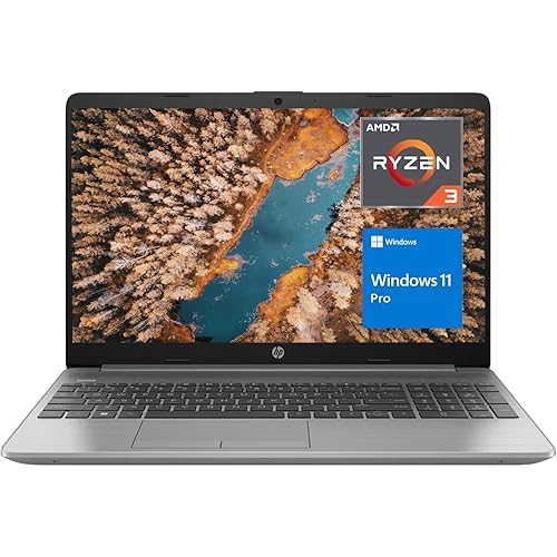 HP 255 G9 Laptop, Business and Student, 15.6" FHD Display, AMD Ryzen 3 5425U, 32GB RAM, 2TB SSD, Webcam, Numeric Keypad, Thin & Light, Wi-Fi, RJ45, HDMI, Dual-Array Mics, Windows 11 Pro