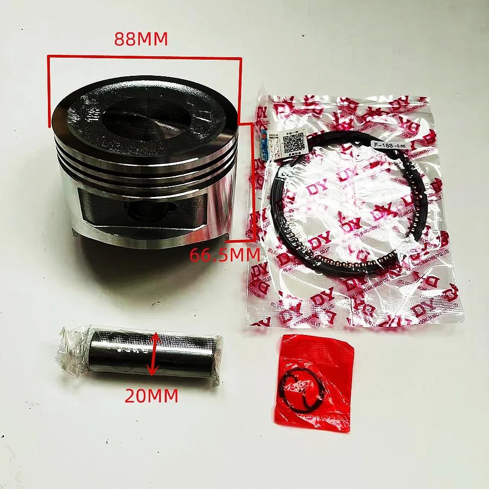 Goupille de Segment Piston GX390 88mm, pour Honda GX 390 GXV390 13HP 188 188F, générateur Moteur pour Pompe à Eau