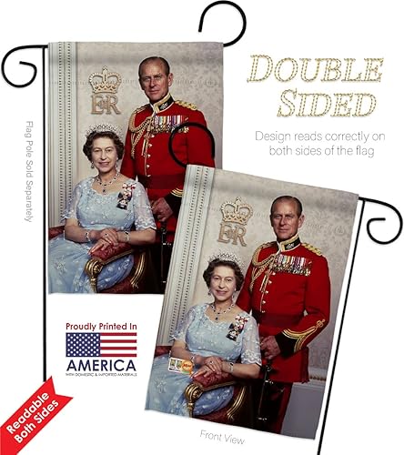 Miniatura 3 de Bandera de jardín de The Queen & Prince Philip – Paquete de dulces vidas condolencias conmemorativas de duelo conmemorativo, apoyo del amor,