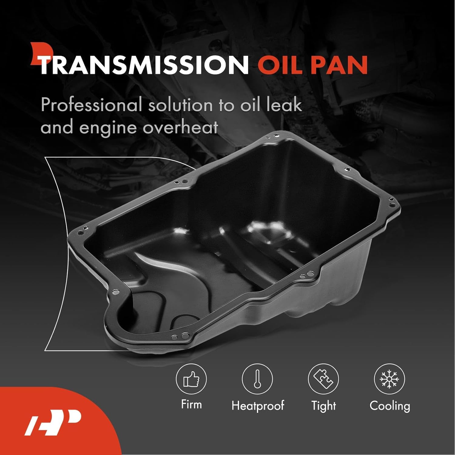 A-Premium Transmission Oil Pan with Drain Plug Compatible with Mercedes-Benz CLA250 2014-2021, CLA35 AMG 2020-2021, CLA45 AMG 2014-2021, GLA250, GLA45 AMG, A220, A35 AMG, 2.0L, Replaces A2463700112