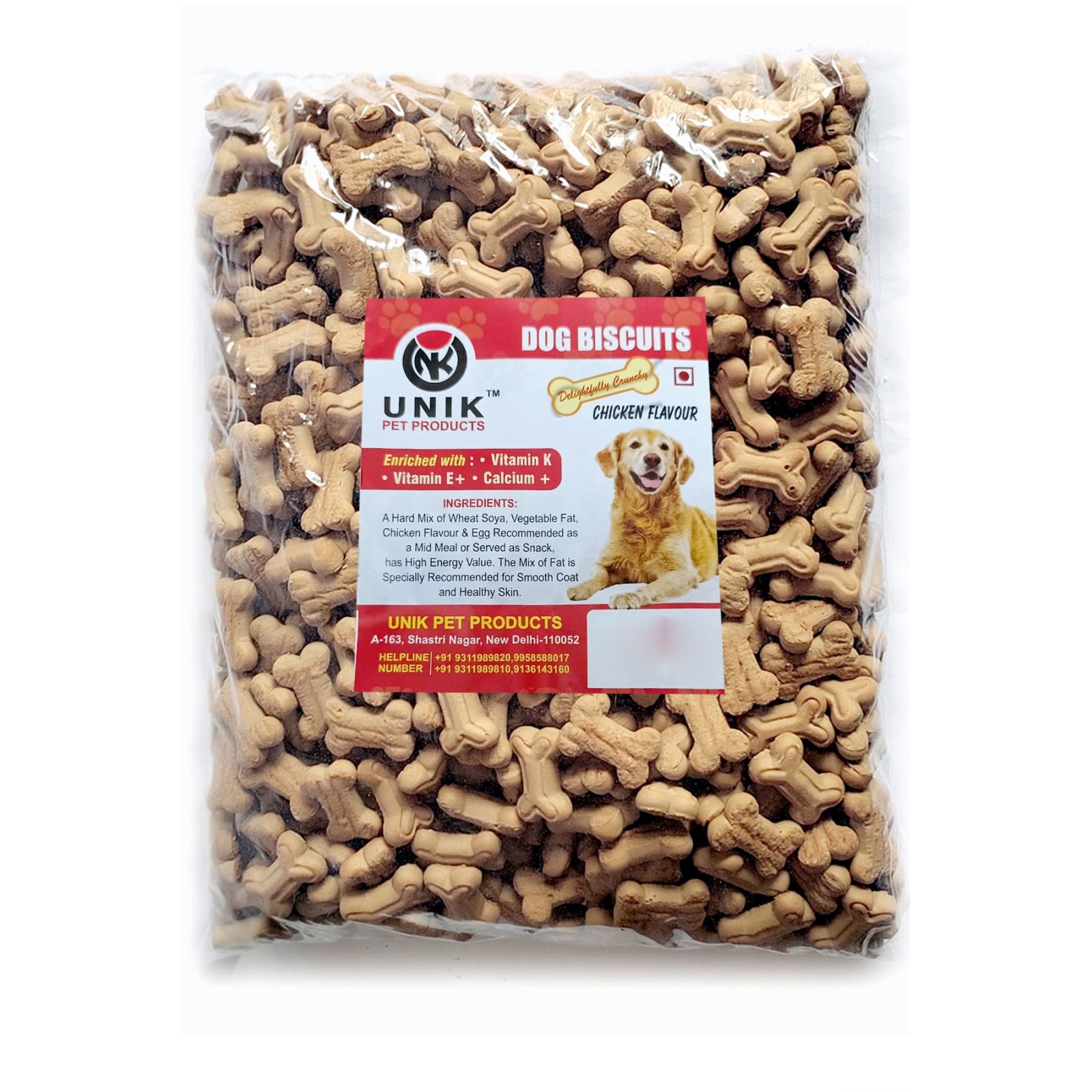 UNIK Dog Pet Food Calcium Treat Healthy Chicken Puppy Dog Biscuits 1 KG (B0B1C5K8K1) Amazon Price History, Amazon Price Tracker