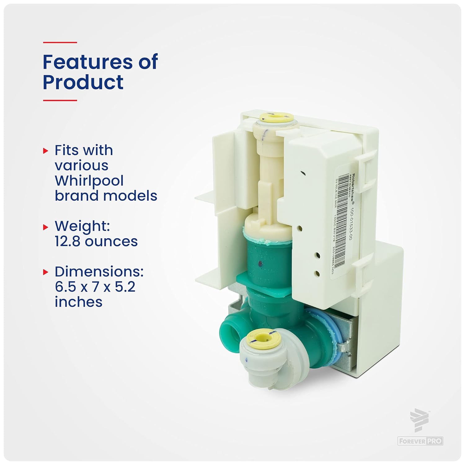 ForeverPRO W10217917 Valve for Whirlpool Ice Machine W10159841 2313741 1469050 AH2342262