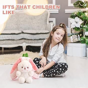 Amazon.co.jp: Irokasbar|リバーシブルバニーキャロットぬいぐるみ