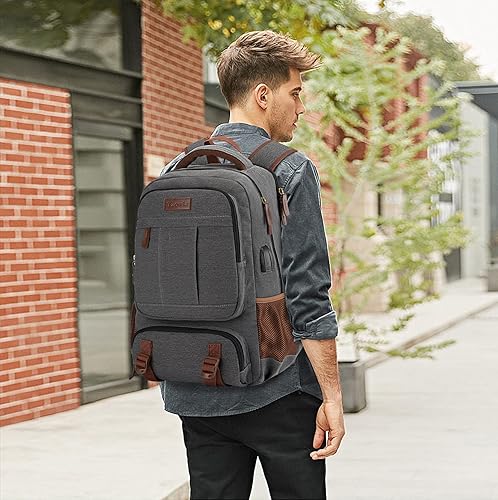 Miniatura 9 de Tzowla Mochila de lona para laptop para hombre