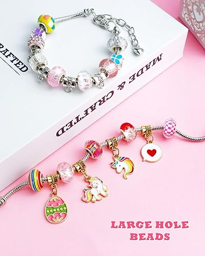 Miniatura 4 de 240 cuentas europeas surtidas de agujeros grandes, cuentas espaciadoras, cuentas de diamantes de imitación para manualidades, collares, pulseras,