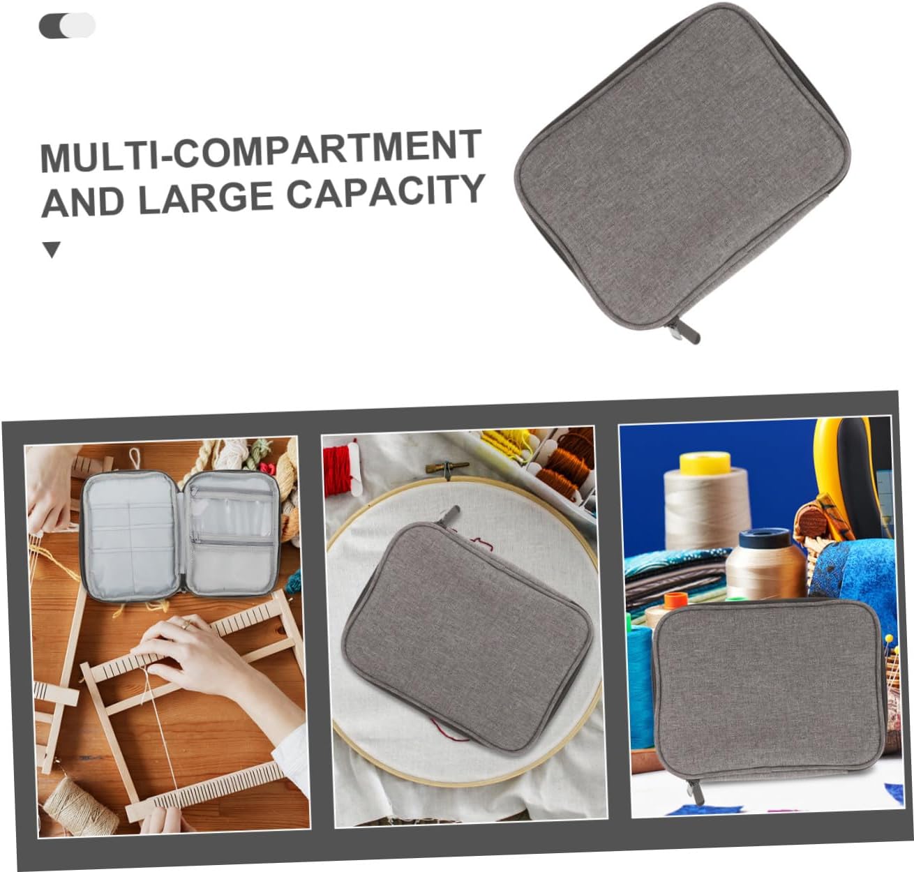 Large Capacity Wire Loop Needle Case for Knitting Tools Organizer