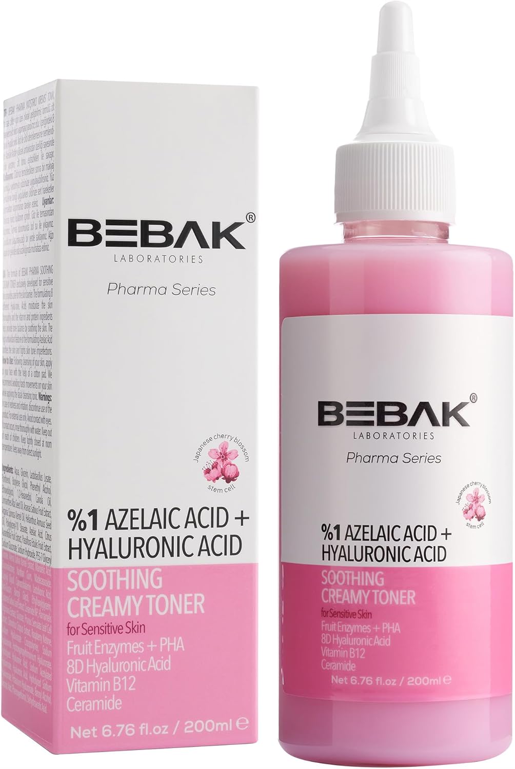 Bebak Pharma Series Hassas Ciltler İçin Yatıştırıcı Tonik 200 ml