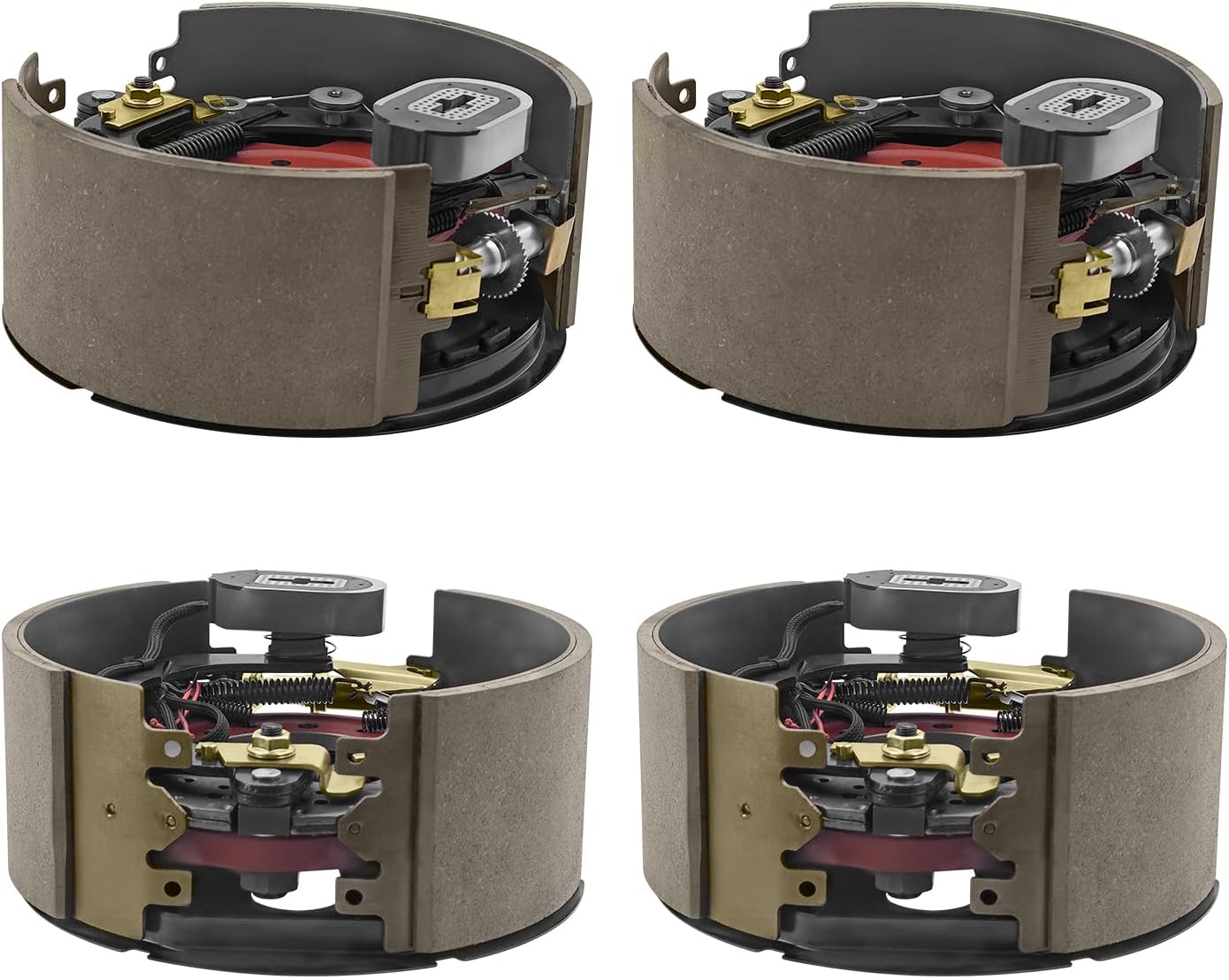 12-1/4" x 5" (12.25" X 5") Electric Trailer Brake Assembly Compatible with Dexter for 12,000 LBS (12K) Trailer Axles with 7 Bolt, 2 x Left and Right Trailer Brakes, Replace# K23-442, K23-443