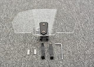 Spoiler Aufsatz Windschild Clip-On Luftabweiser Halterung Abschließbar Wind Schild Kompatibel mit S1000XR F800GS R1150 GS ...