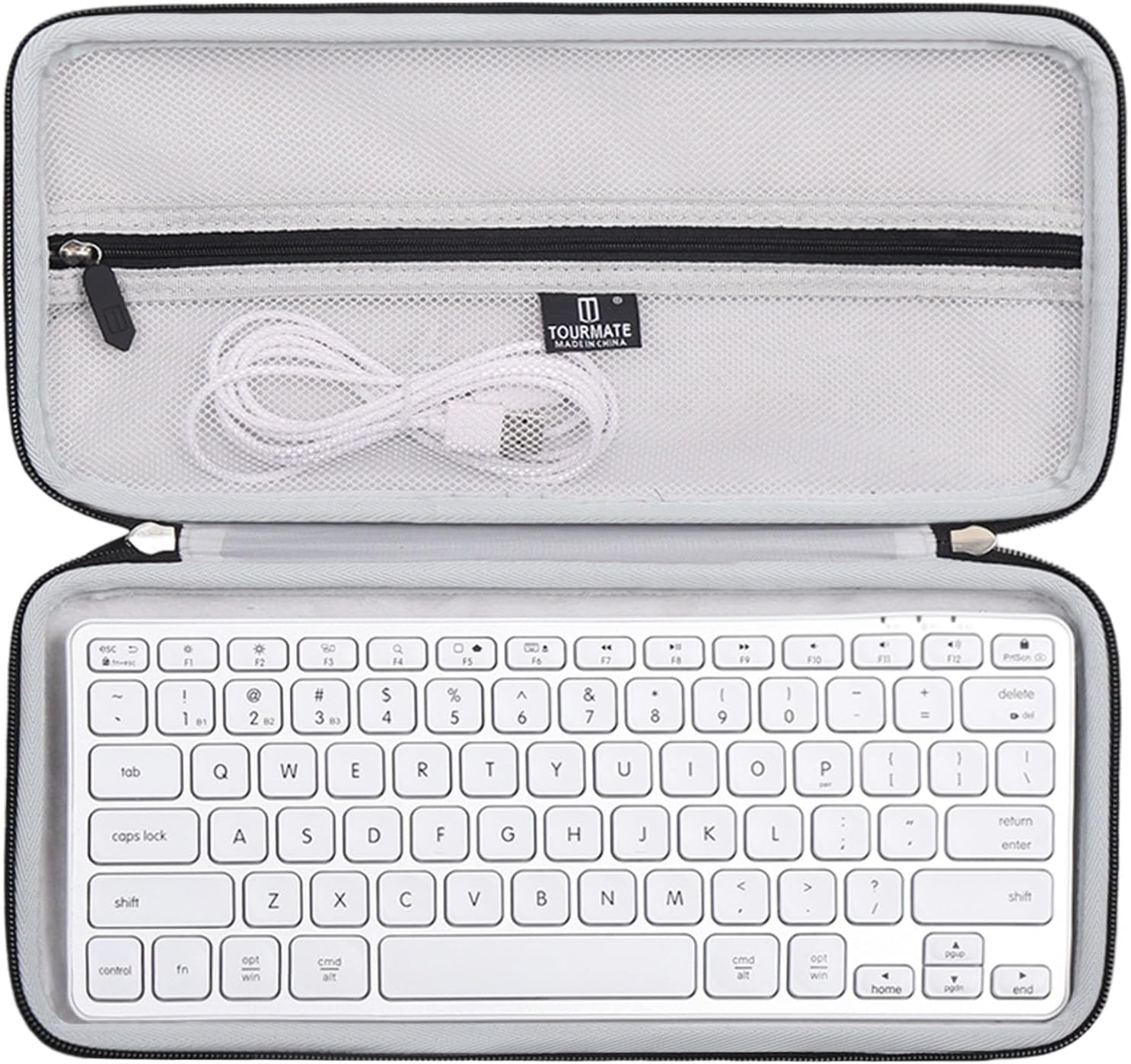 Hard Case for Macally/Satechi/Rapoo/Microsoft Keyboard, Black, Case Only