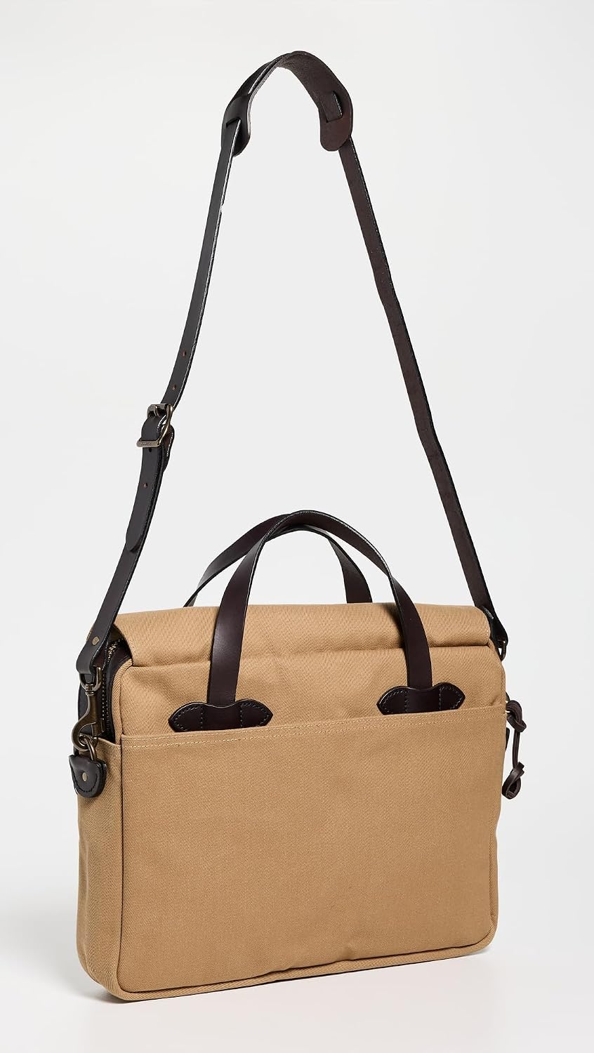 Filson Men's Rugged Twill Original Briefcase, Tan, One Size