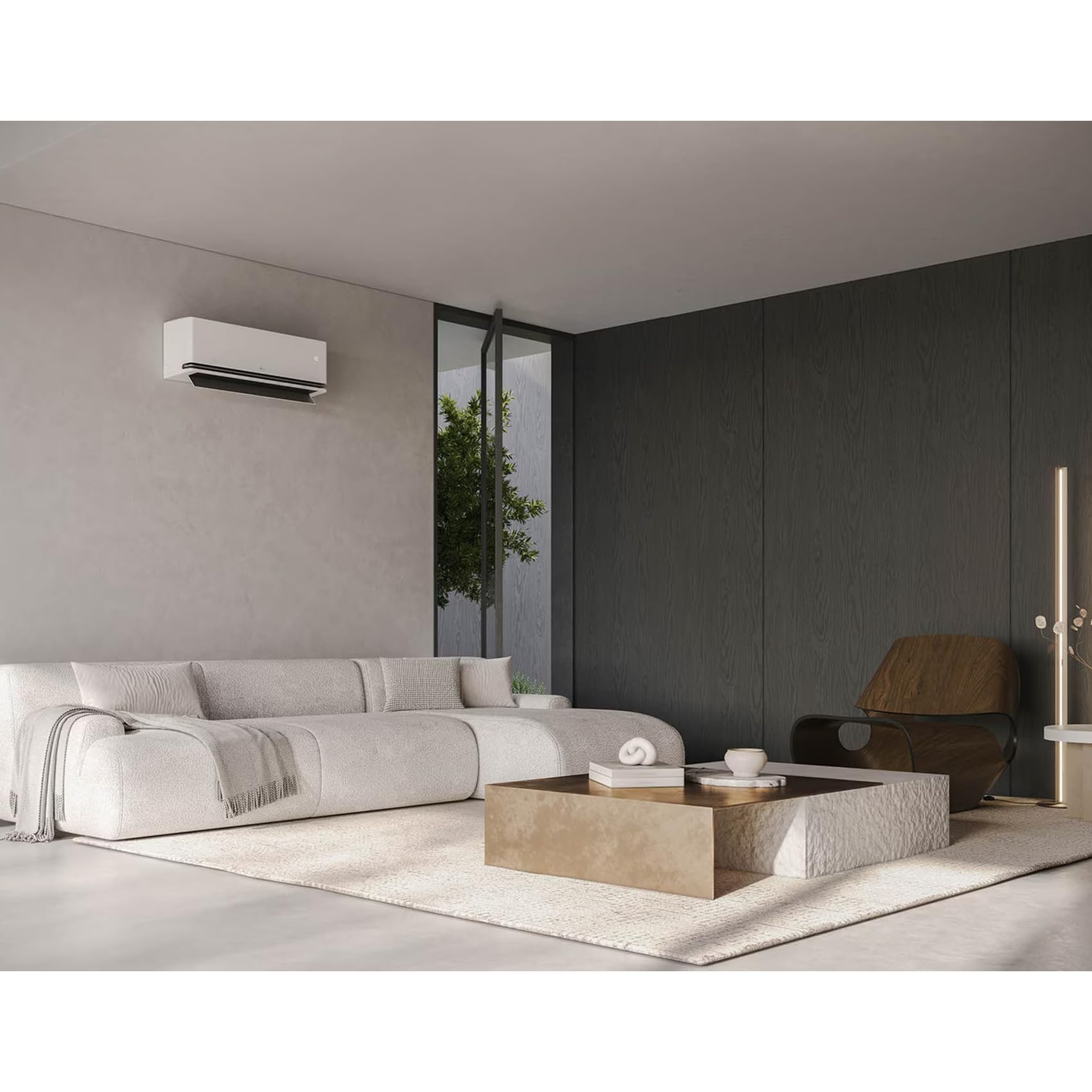 LG Climatiseur Bi Split DualCool Deluxe WiFi 9 000 + 12 000 Btu, Clim Dual Split (2 Unités Intérieures et 1 Unité Extérieure), R32, Pompe à Chaleur, Haute Efficacité Énergétique A+++ / A++
