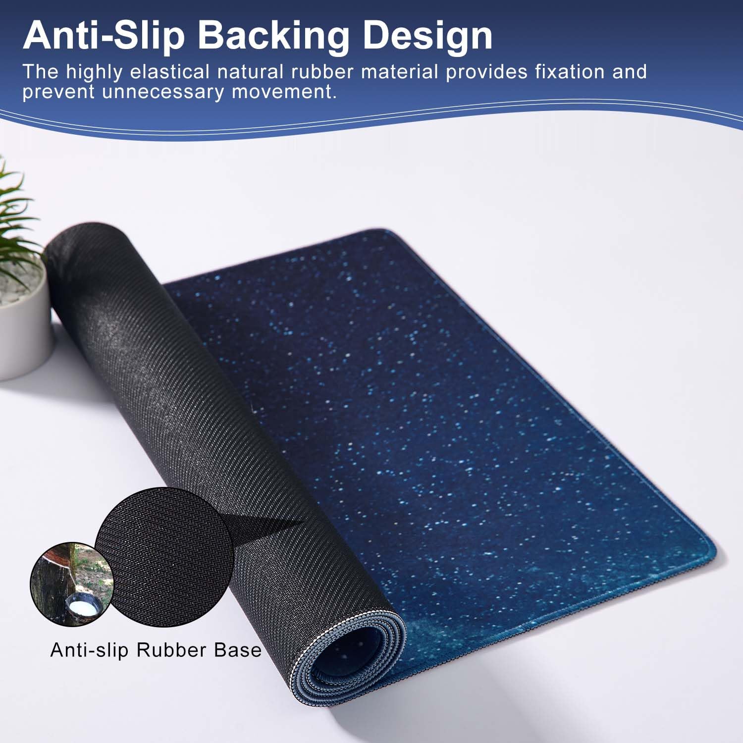 DOBAOJIA Schreibtischunterlage Mauspad, Mauspad 700x300 XL, Mausunterlage Groß, Gaming Mouse Pad, Auslaufsichere Oberfläche und rutschfester Boden - 3