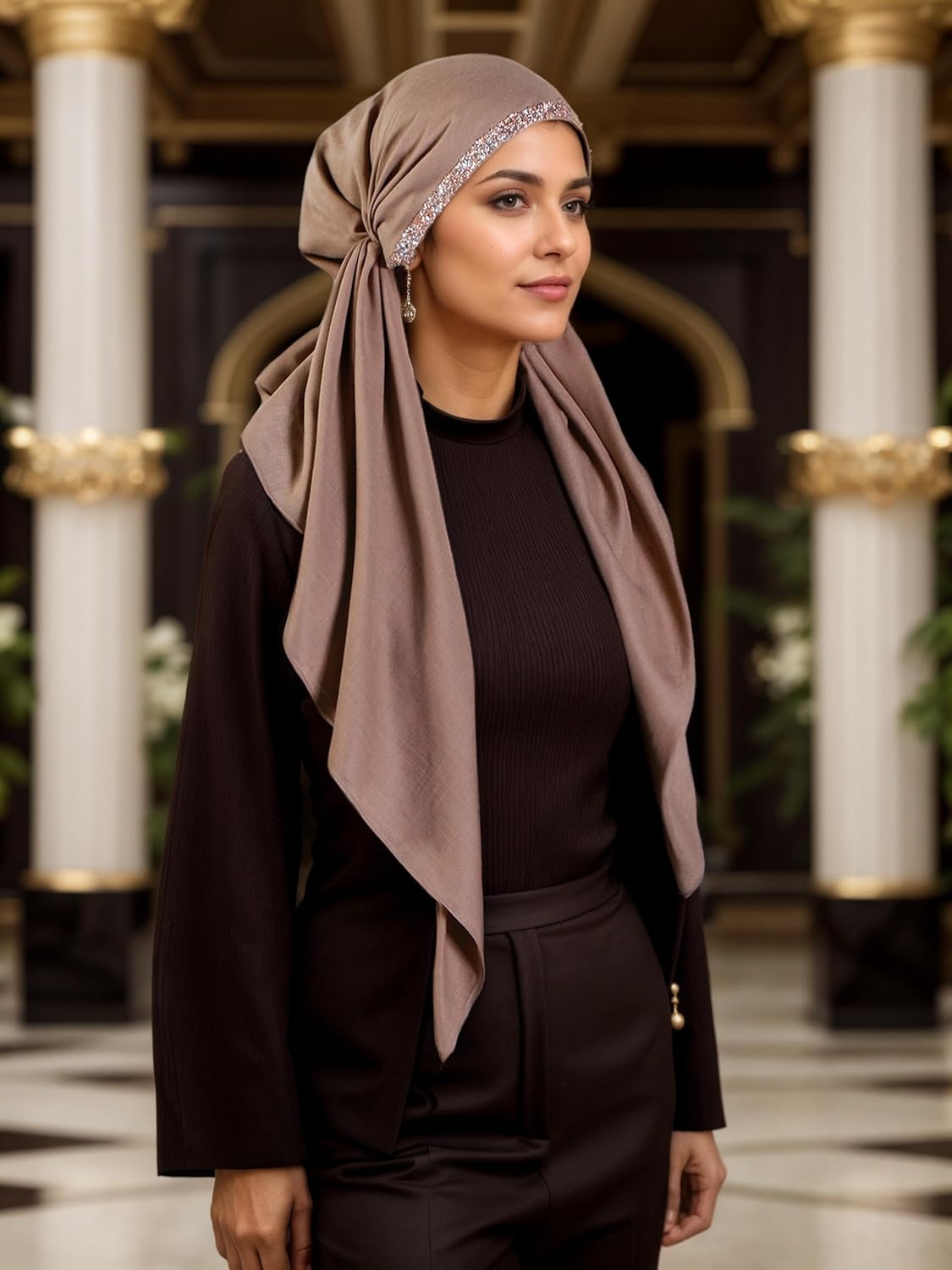 Hijab Scarf for Women, Muslim Head Scarf for Women, Instant Hijab, Muslim Wraps, Lightweight Stretchy Hijabs - Image 3