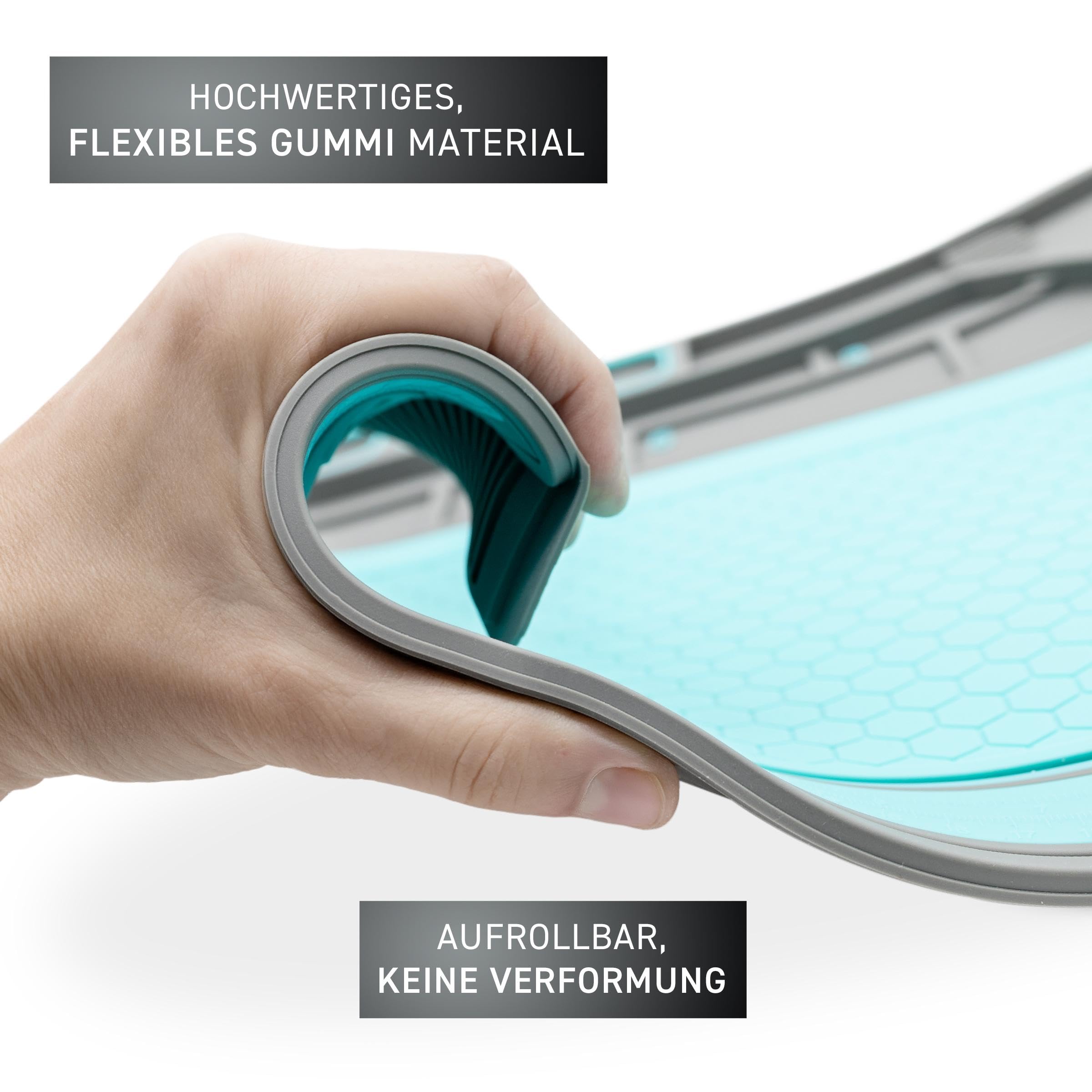 ESD-Arbeitsunterlage und Lötmatte Größe L 57 x 38 cm, Soft-PVC/Gummi mit abnehmbarer Silikoneinlage bis 500°C, Bauteil- und Werkzeugorganizer, 3 magnetische Bereiche