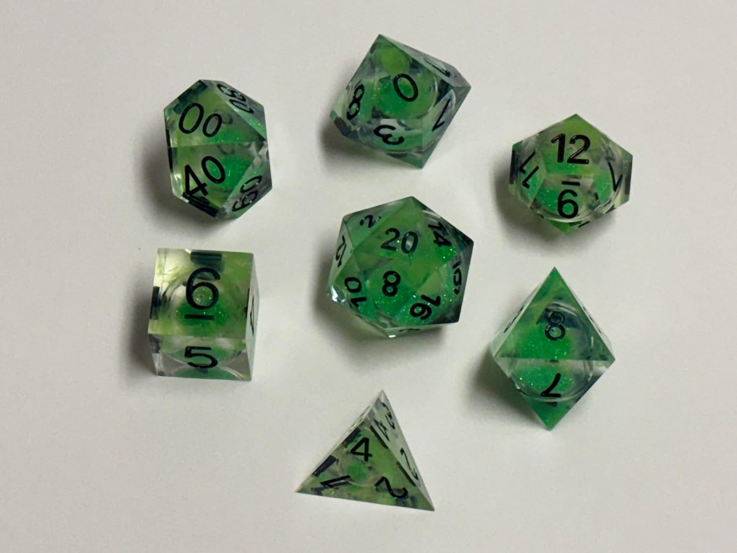 Teenage Mutant Ninja Turtles Mutagen Green Polyhedral Dice Set