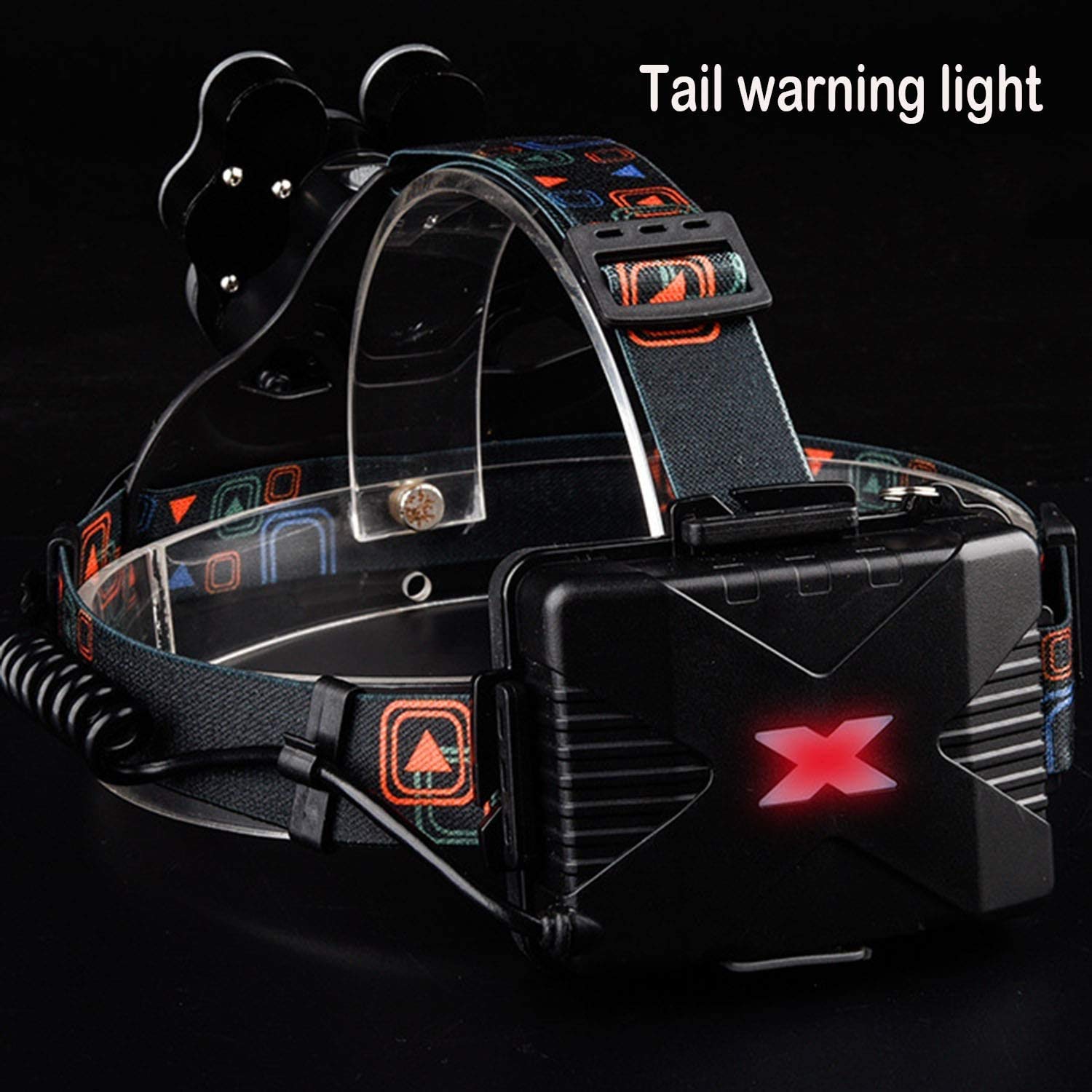 Wodoodporna latarka czołowa z akumulatorem o mocy 5600 lumenów - Ultra jasny reflektor roboczy LED na kemping, piesze wycieczki i na zewnątrz - Zasilany przez USB