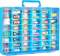 Vista 1 de FULLCASE Funda compatible con 5 Surprise for Mini Brands Toys Series 1-4, almacenamiento de cápsulas misteriosas, para colección Mini Mart Azul