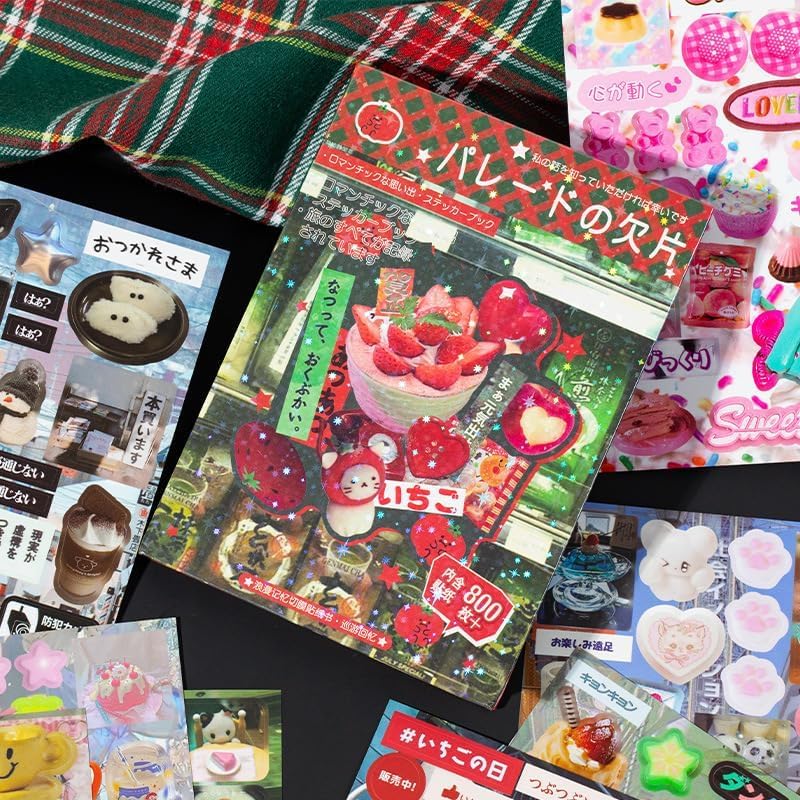 Japanese Manga Style Sticker Book, 45 Sheets of Romantic Memory Series Comic Books Style Material Decoration Stickers - Image 2