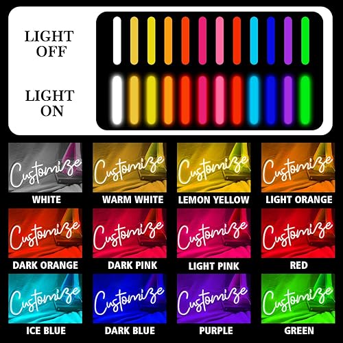 Miniatura 6 de Letrero de luz LED de neón personalizado fiesta de cumpleaños personalizada letrero de neón del día de San Valentín decoración de pared fiesta de