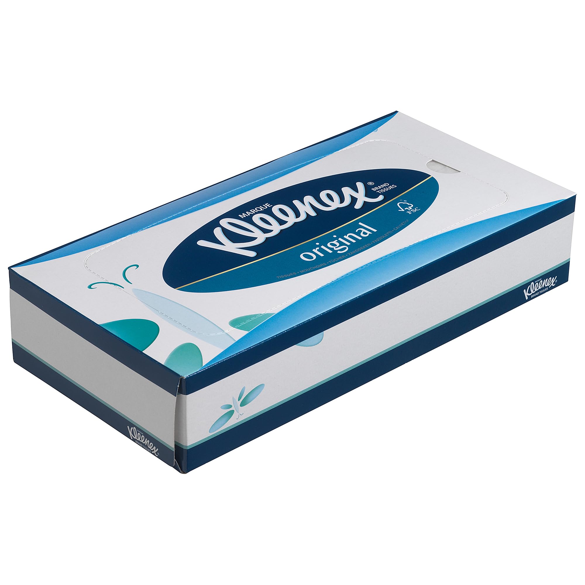 Kleenex Caja de Pañuelos 8824, 3 Capas, Suaves y Resistentes, Sin Fragancia, 12 Cajas x 72 Hojas (864 total)