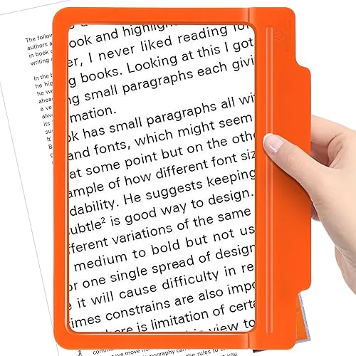 Miniatura 1 de 4 lupas con 36 luces LED ajustables, proporciona un área de visualización de página completa uniformemente iluminada, perfecta para personas con