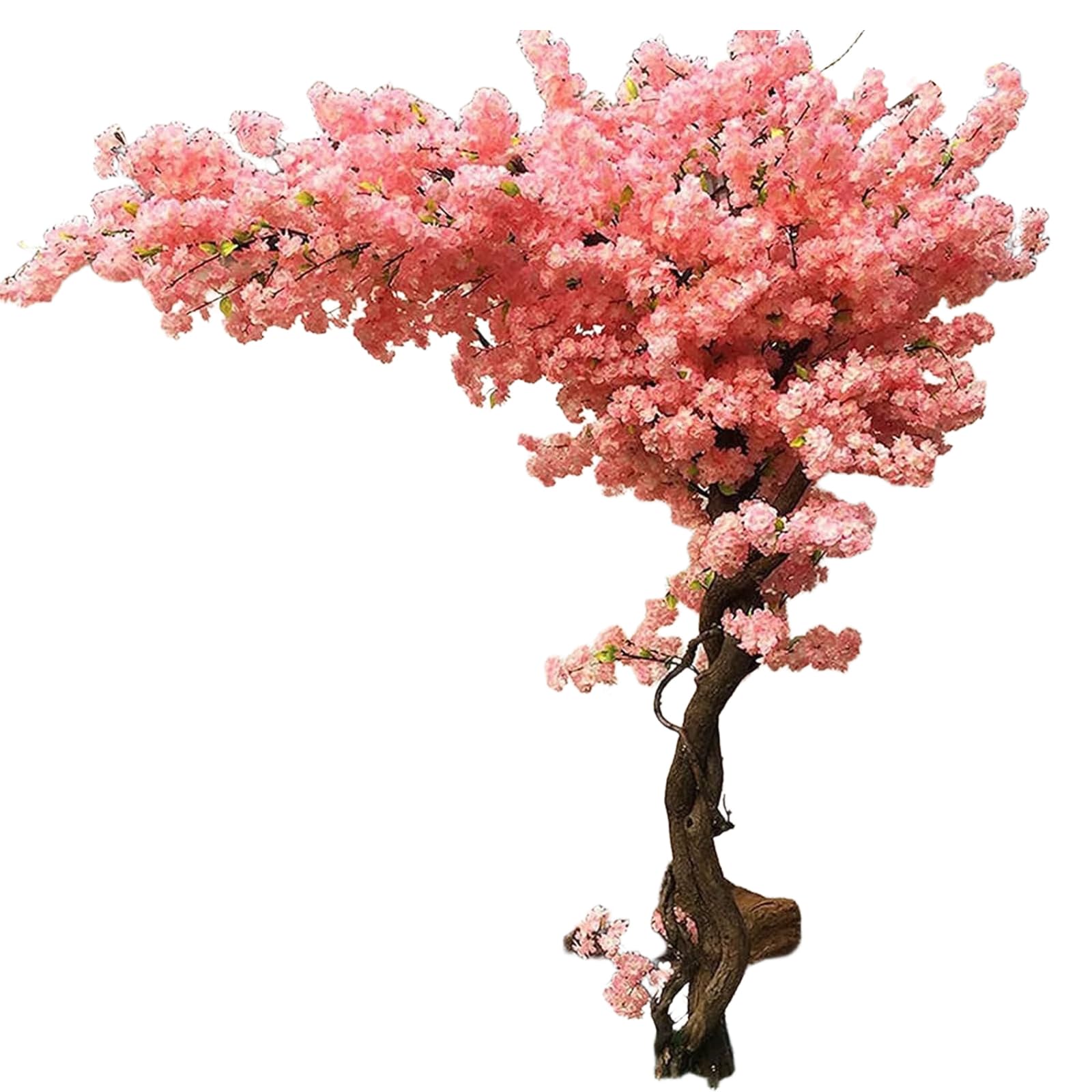 Arbre de simulation cerisier plante artificielle rose déco 2x1