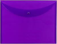 Vista 1 de Smead Sobre de proyecto, cierre a presión, carga superior, tamaño carta (10, morado)
