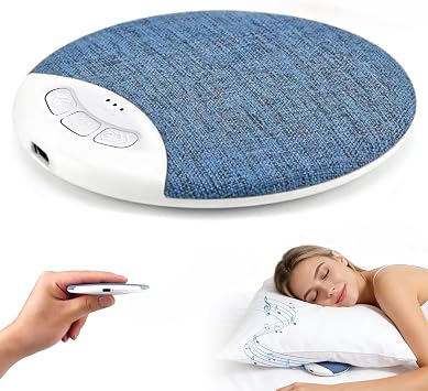Sleep Pillow Speaker Bluetooth, Ultra Thin Under Pillow Speaker with White Noise and Sleep Timer, Portable Mini Speaker for Side Sleepers