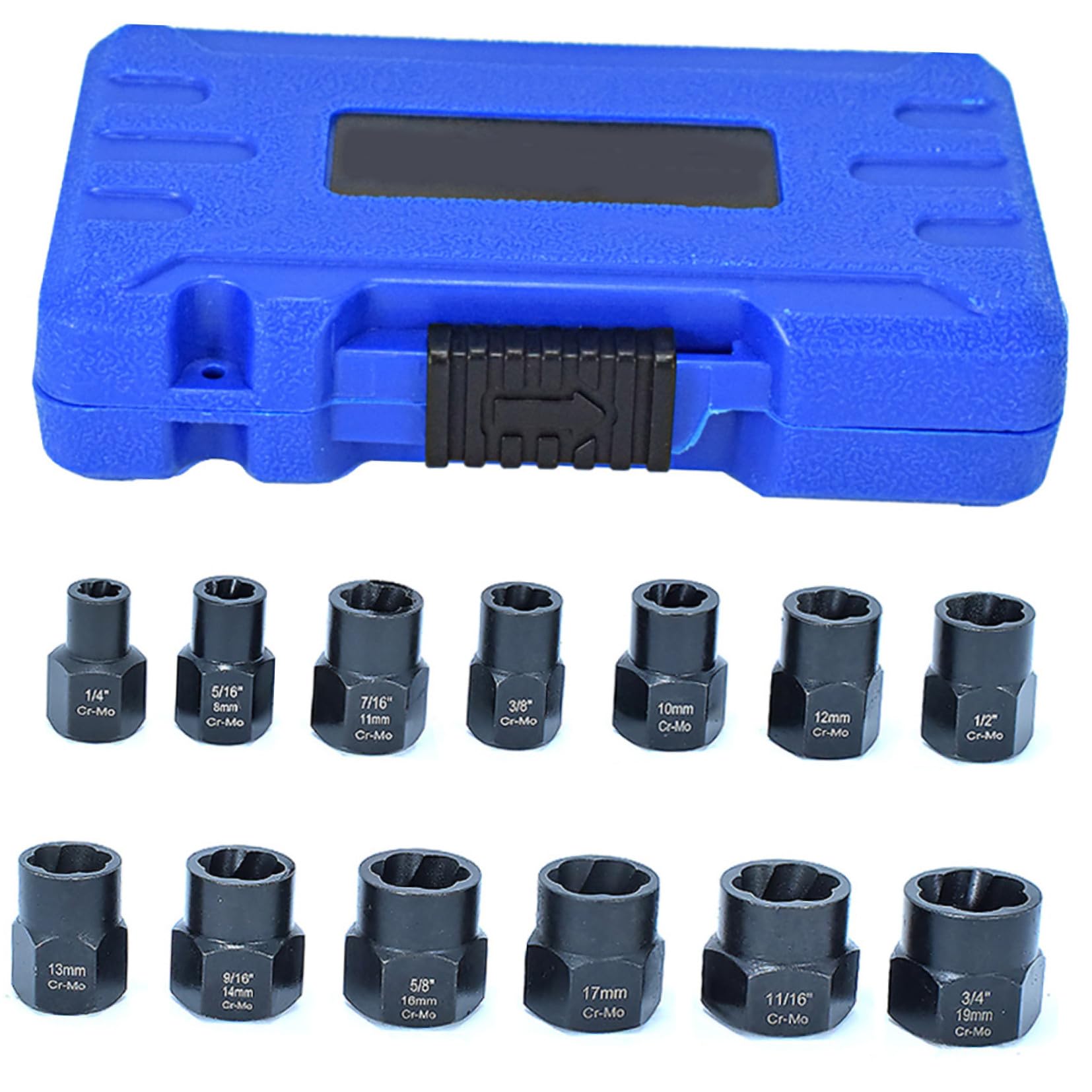 Extracteur d'écrous de roue en acier chromoly de haute résistance 13pcs