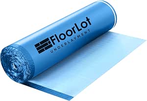 BlueStep Underlayment with Moisture Barrier for Laminate and Wood Floors (200 sq.ft Roll)