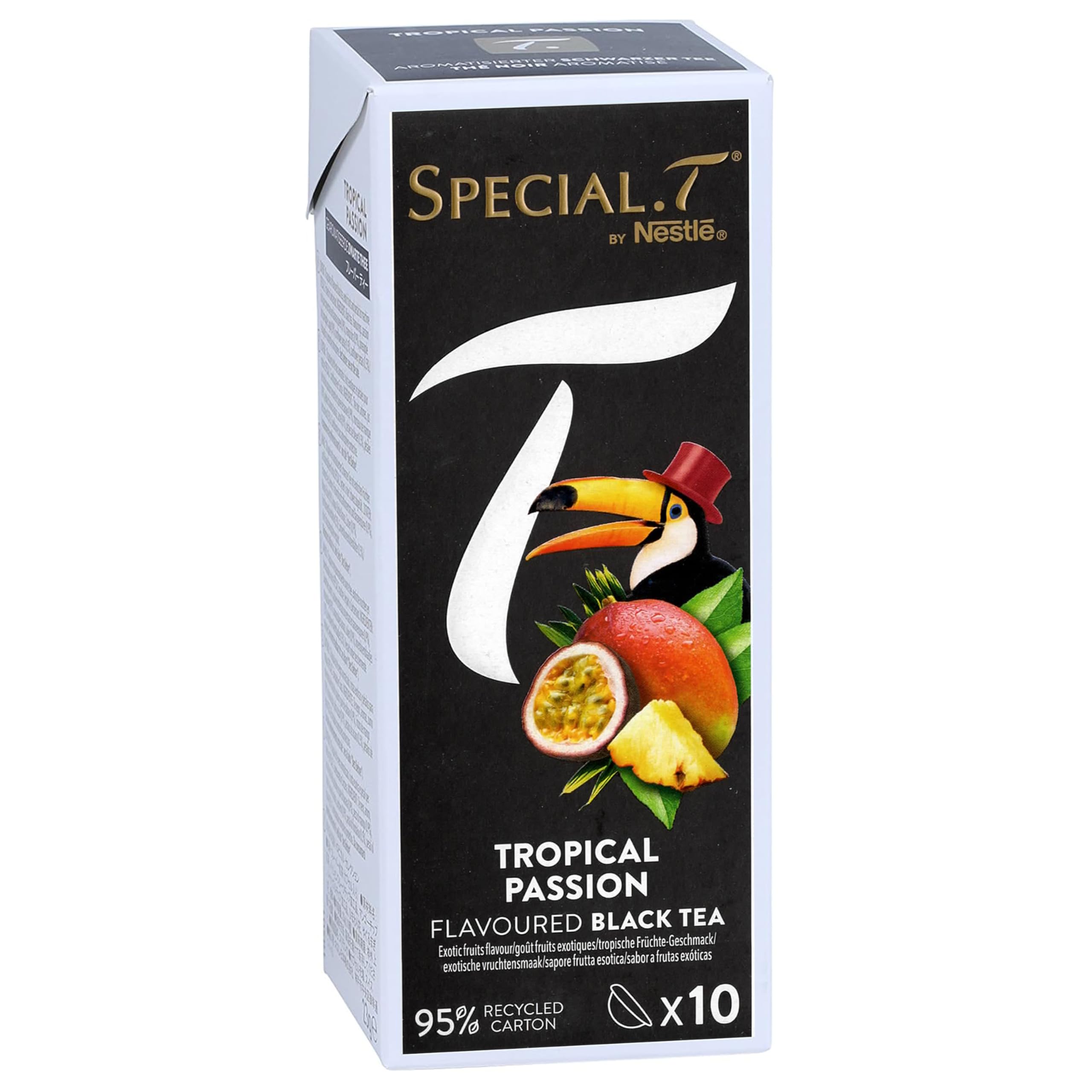 Spécial.T - Coffret 50 gélules - 5 variétés de 10 capsules - Rose de pamplemousse (bio), verveine (bio), pêche mandarine, passion tropicale & délice de fruits rouges