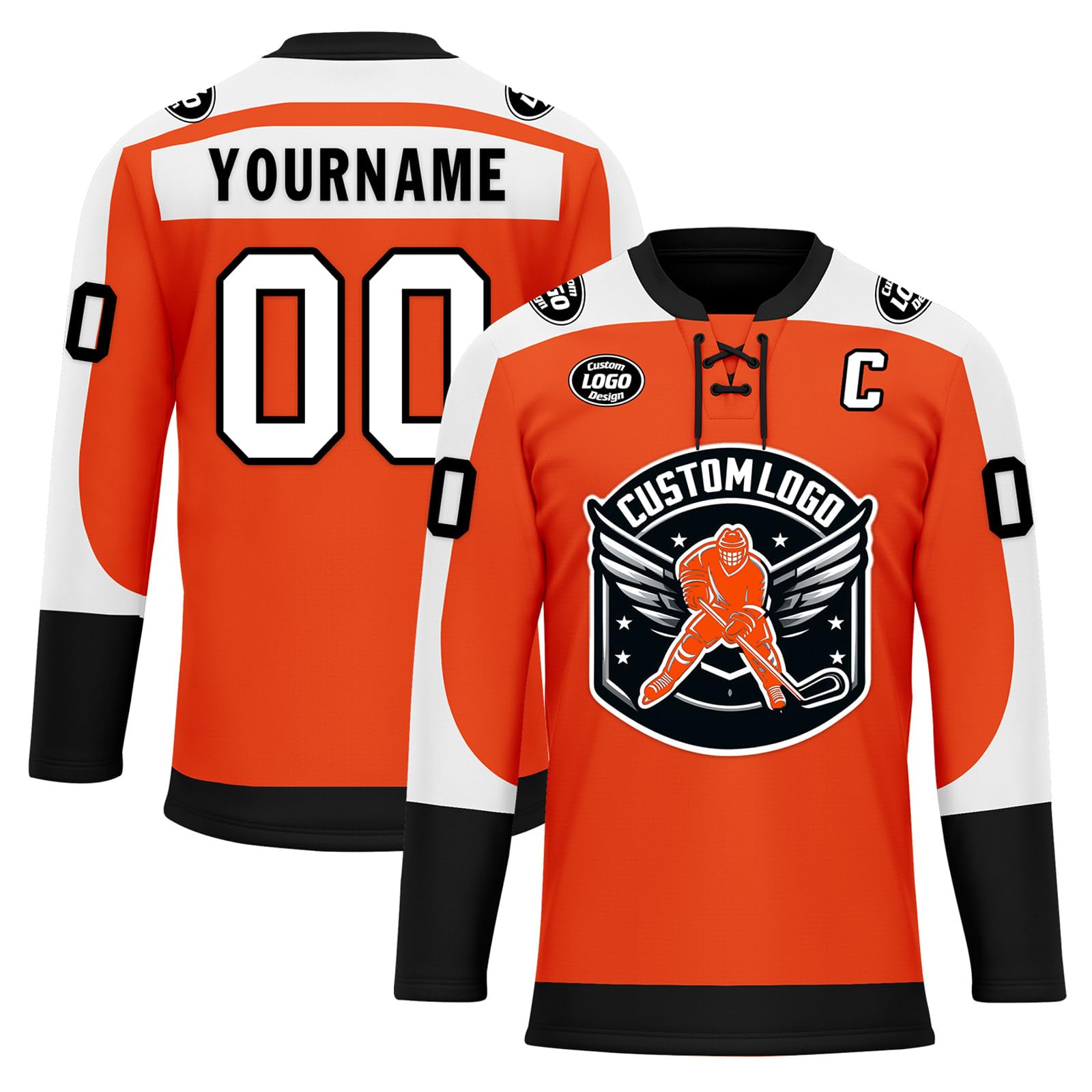 Custom Ice Hockey Jersey for Men Women Youth, Personalized Team Name Number Logo Practice Training Team Uniform