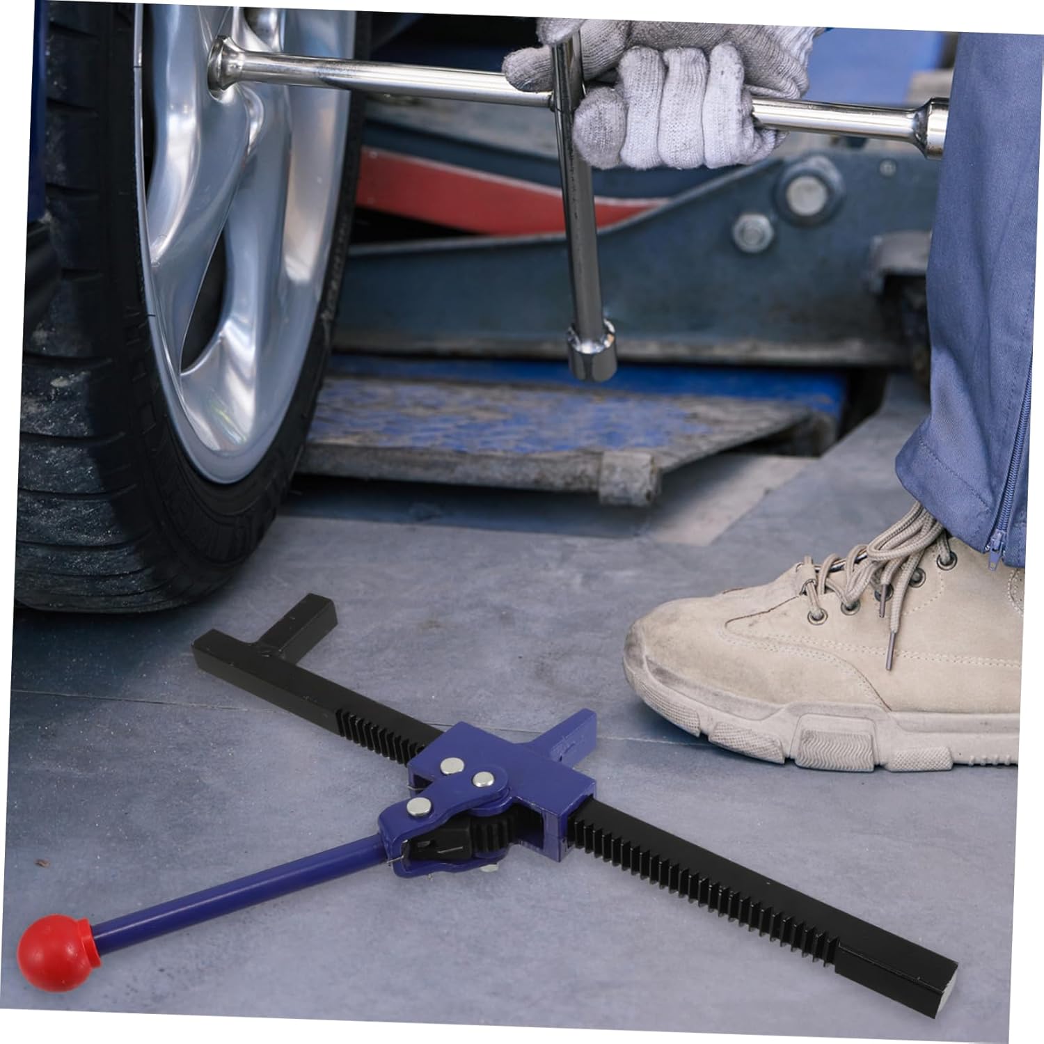VALICLUD Tire Repair Tools Bike Car Truck Tire Expander Manual Patching Kit for Go Repairs