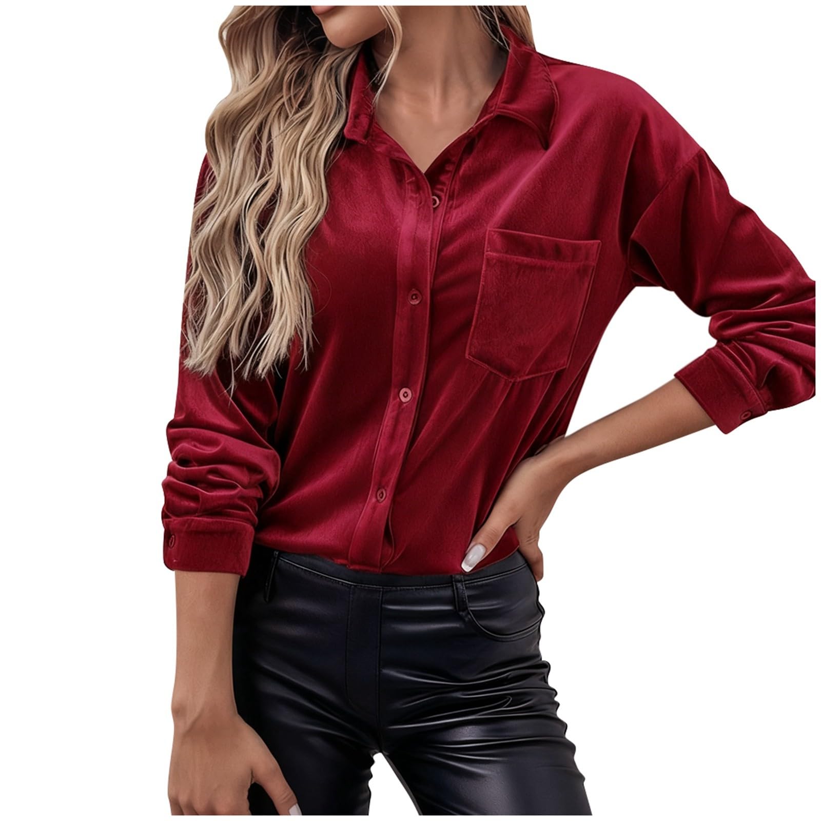 Genérico Tallas Grandes Mujer Blusas Camiseta Slim Fit Túnica Informal Casual Camisas Shirt Elegantes Top Cómoda Holgado Blusa T Sueltas Transpirable Camisa