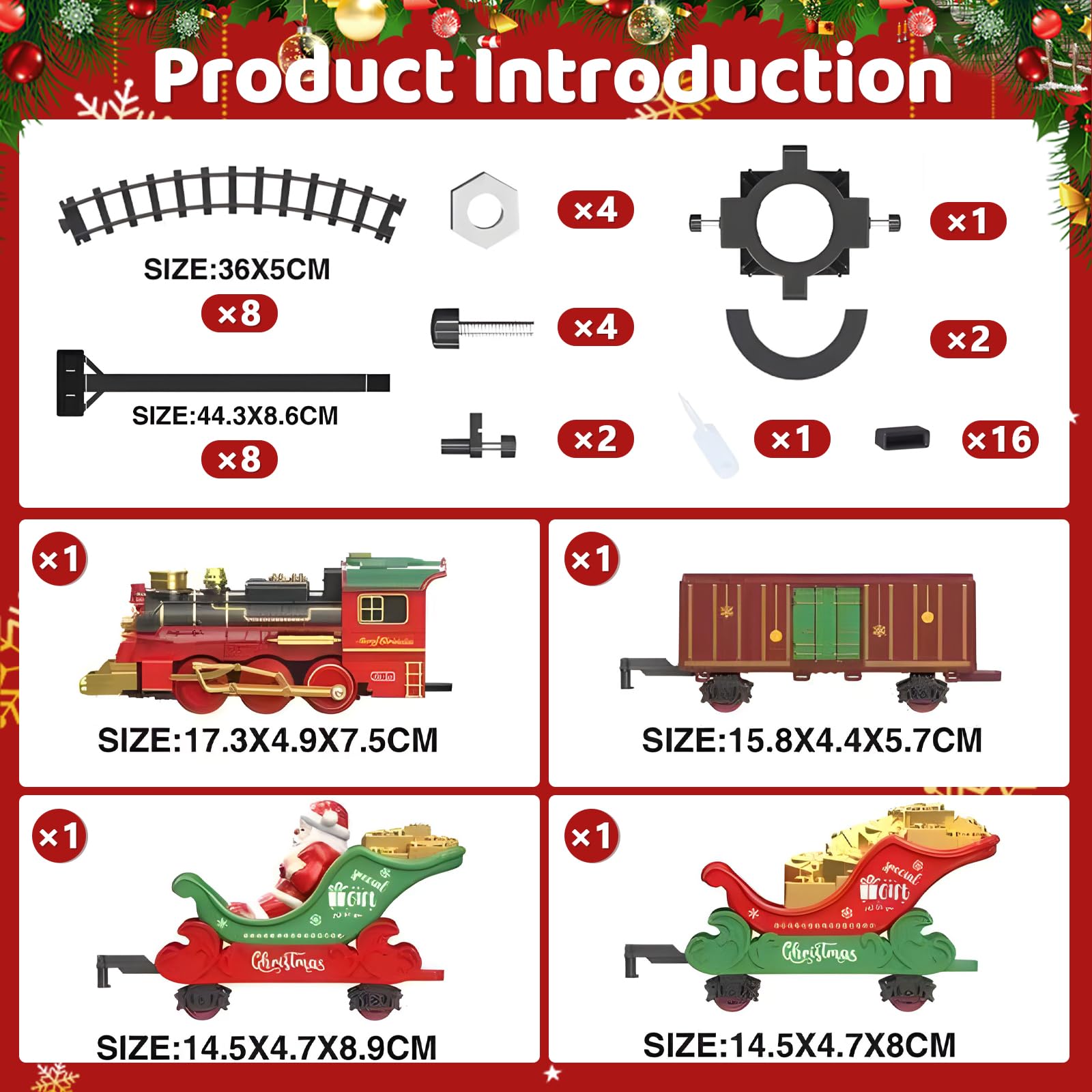 Gonggi Train for Around the Christmas Tree 2 in 1 Christmas Tree Train Set - Image 3